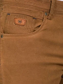 Wam Denim Sampson Beige Slim Fit Denim Korte Broek| Shorts