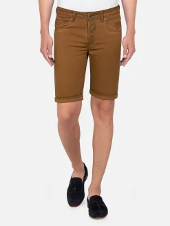 Wam Denim Sampson Beige Slim Fit Denim Korte Broek| Shorts