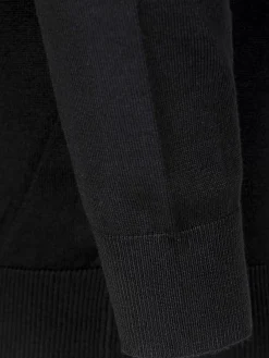 Wam Denim Siena Round-Necked Black Sweater| Sweaters