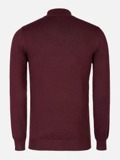 Wam Denim Siena Round-Necked Dark Red Sweater| Sweaters