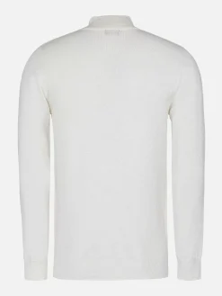 Wam Denim Siena Round-Necked White Sweater| Sweaters