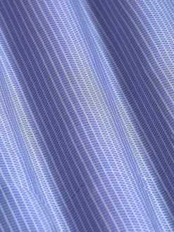 Wam Denim Sky Lake Royal Blue Micro Patterned Overhemd Lange Mouw| Overhemd Lange Mouwen