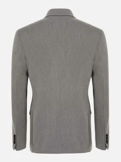 Wam Denim Slim Fit Double Breasted Grey Colbert| Colberts