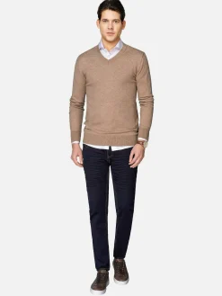 Wam Denim Sweater 76328 Beja Beige| Sweaters