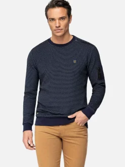 Wam Denim Sweater 76330 Foyel Navy| Sweaters