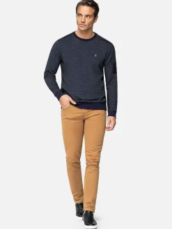 Wam Denim Sweater 76330 Foyel Navy| Sweaters