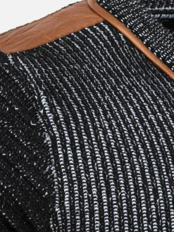 Wam Denim Trui 77515 Tulum Black White| Truien
