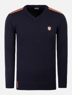 Wam Denim Truien 77534 Wallance Navy| Truien