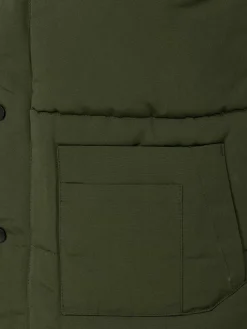 Wam Denim Velvet Crew Neck Green Bodywarmer| Bodywarmer