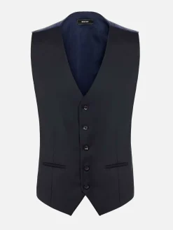 Wam Denim Vittorio Navy Gilet| Gilets